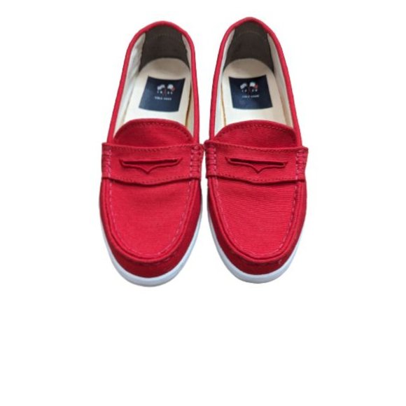 Cole Haan Red Nantucket Canvas Loafer 6B - Picture 4 of 9